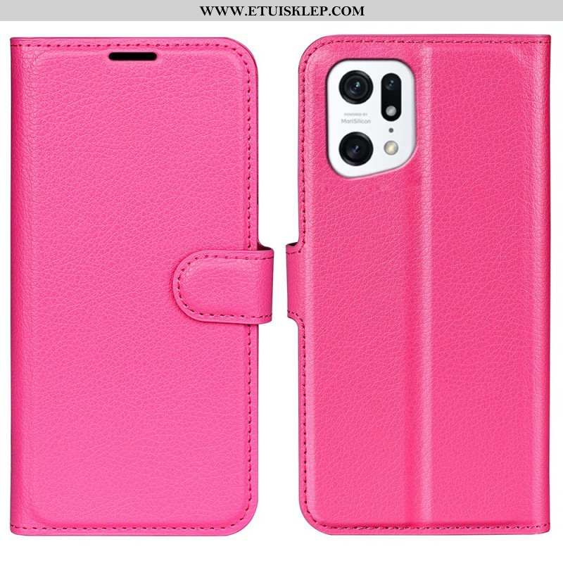 Etui Folio do Oppo Find X5 Klasyczny